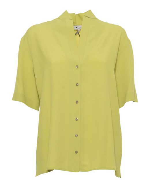 Antonelli PistachioColored Shirt in Yellow Lyst UK