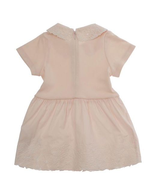 Chloé Natural Dress Cotton Embroidered