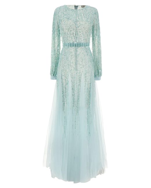 Elisabetta Franchi Green Long Dress