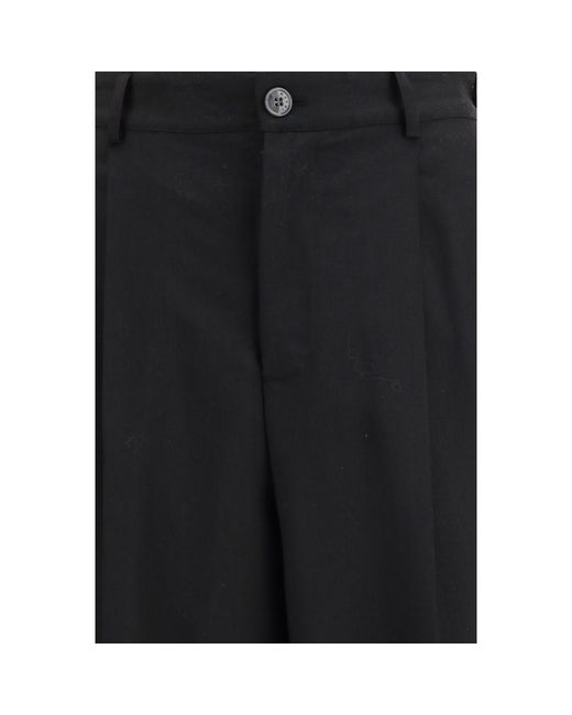 Marni Black Wool Casual Pants for men