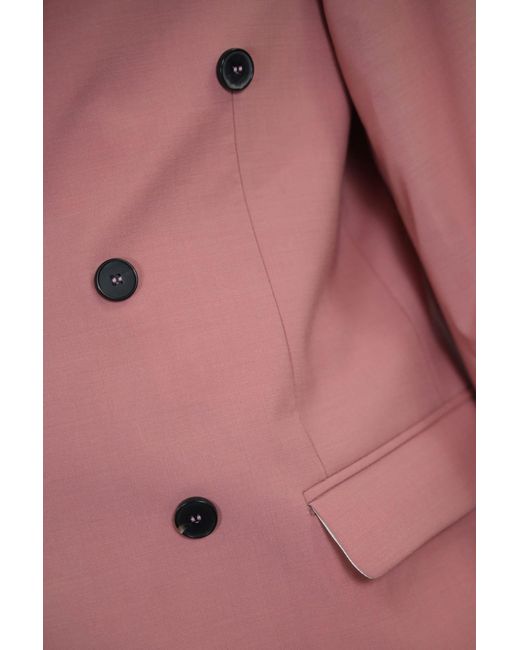 Amaranto Pink Double-Breasted Blazer for men