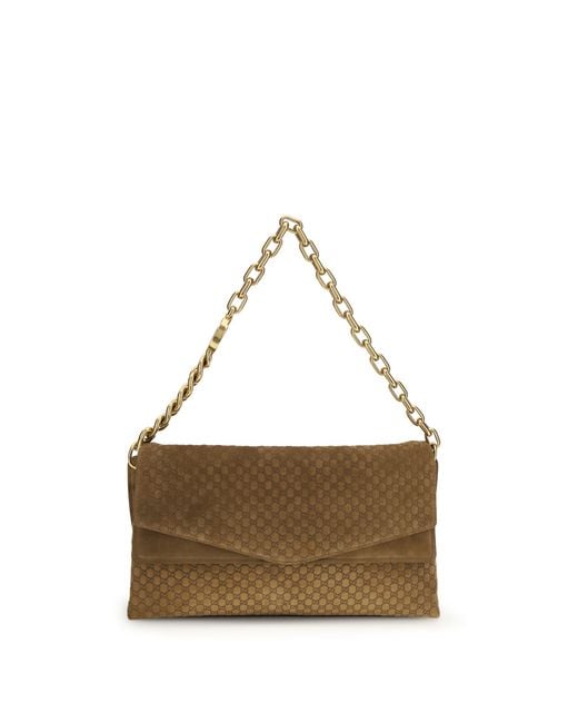 Gucci Multicolor Large Suede Shoulder Bag Outer: Suede; Inner: Fabric Handbags