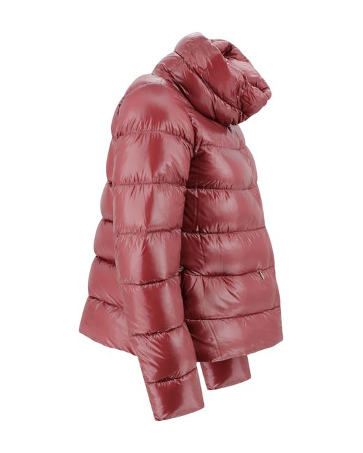 Herno Red Shiny Short Down Jacket