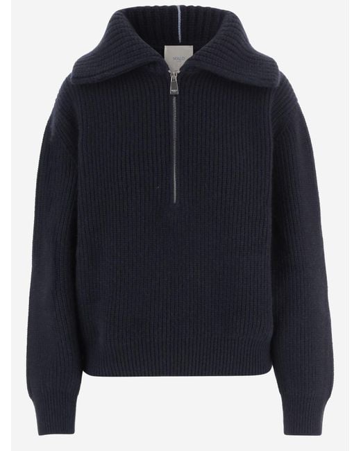 Malo Blue Sweater Cashmere