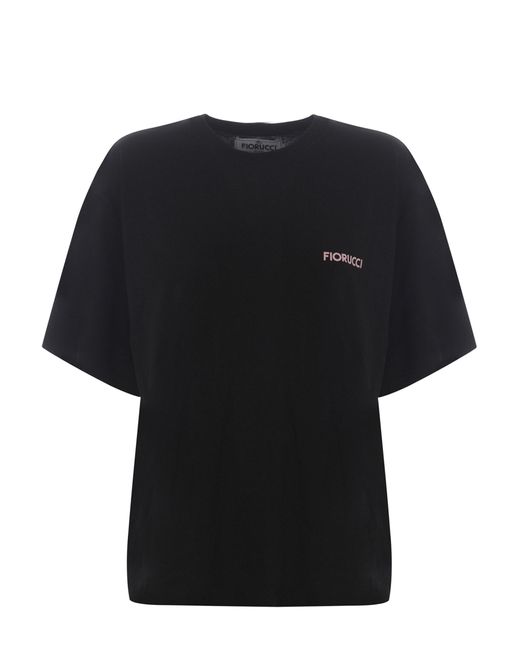 Fiorucci Black T-Shirt Made Of Cotton