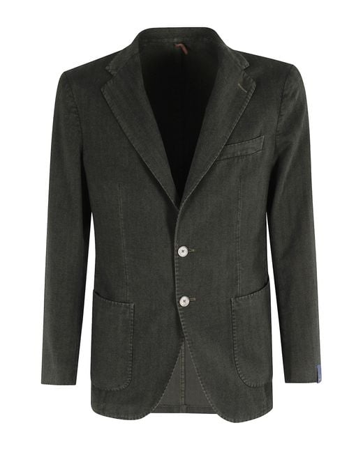 Santaniello Black Resca Tinto Filo Touch Soft Cashmere for men