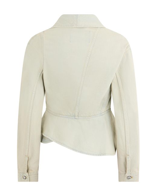 Vivienne Westwood White Denim Jacket Cotton