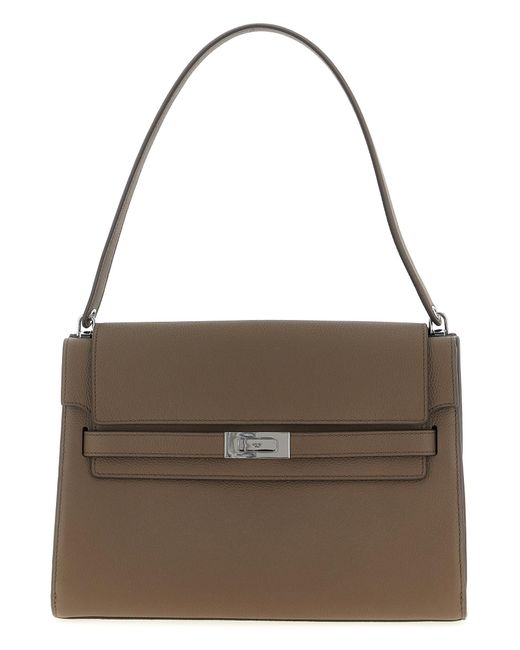 Tory Burch Brown 'Lee Radziwill' Large Shoulder Bag