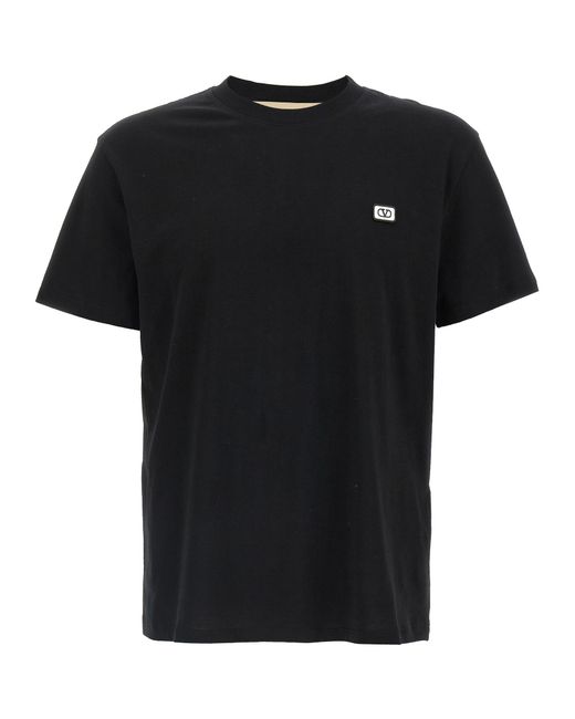 Valentino Garavani Black Vlogo Polo Shirt for men