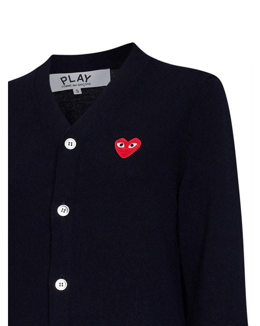 Comme des Garçons Blue Cardigan Wool Cardigans