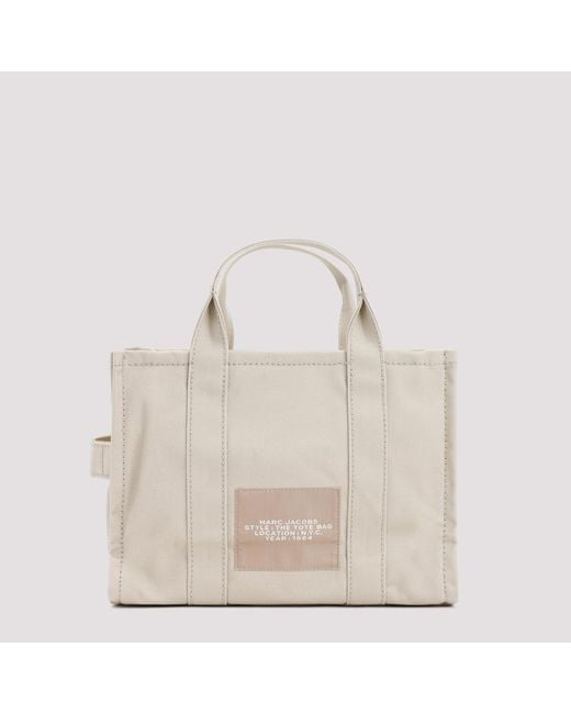Marc Jacobs White The Medium Tote Cotton Bag