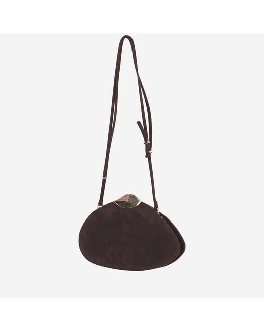 Benedetta Bruzziches Brown Belle De Jour Suede Leather Bag Shoulder