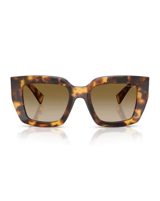 Miu Miu Brown Miu 0Mu B05S Glimpse Acetato Sunglasses