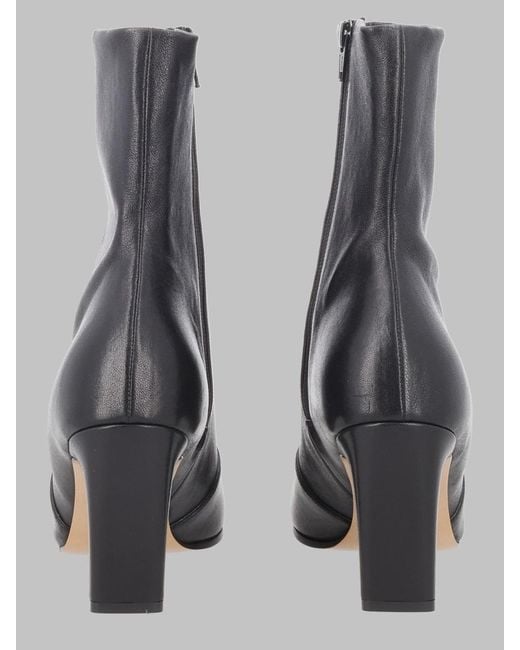 Khaite Gray Boots Nevada Leather