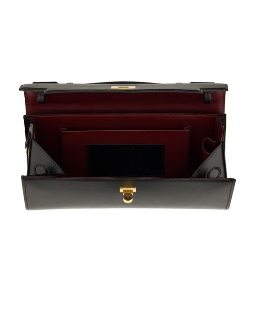 Anya Hindmarch Black Clutch "Mortimer"