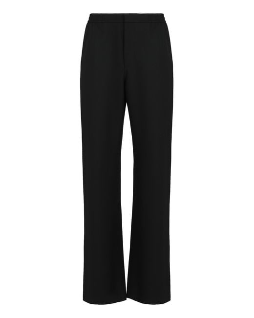 Céline Black Wool Trousers With High Waist for men