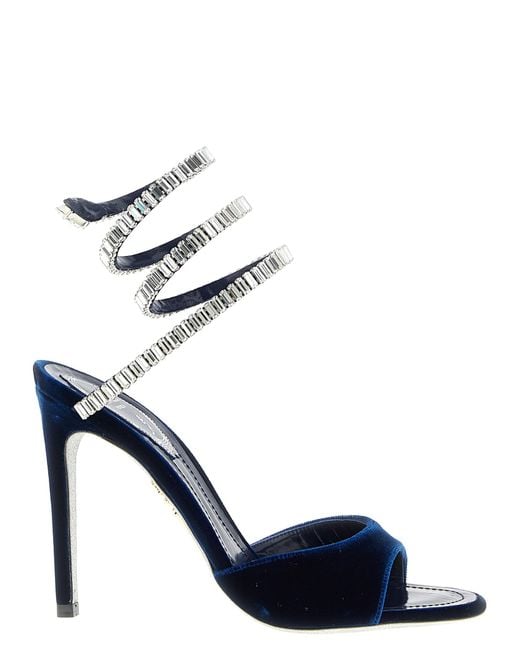 Rene Caovilla Blue Spark Sandals