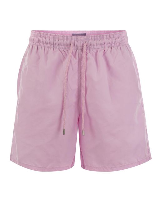 Vilebrequin Purple Plain-Coloured Beach Shorts