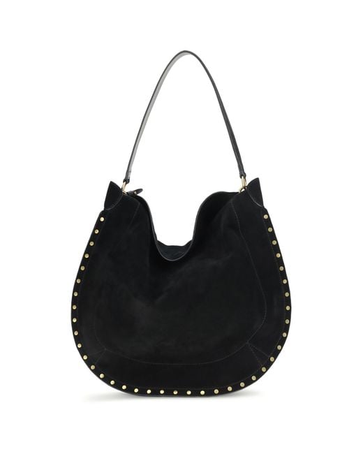 Isabel Marant Black Oskan Soft Shoulder Bag Calf Leather Bos Taurus