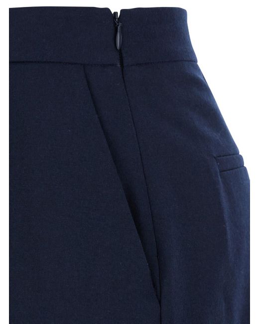 Antonelli Blue Timballo Skirt With Side Closure