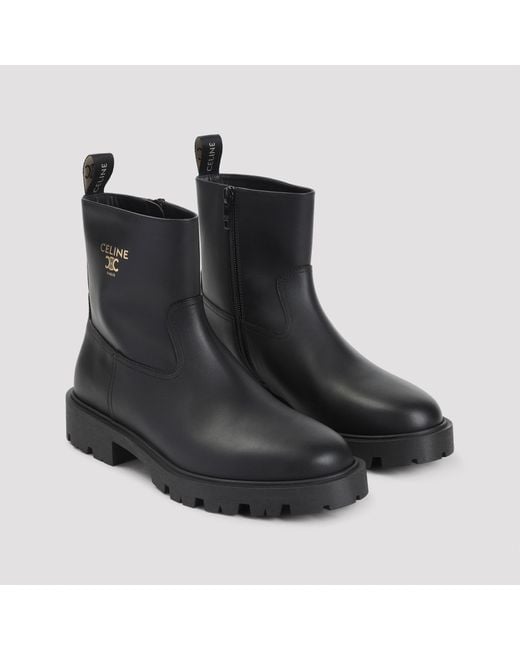 Céline Black Zipped 35 Boots
