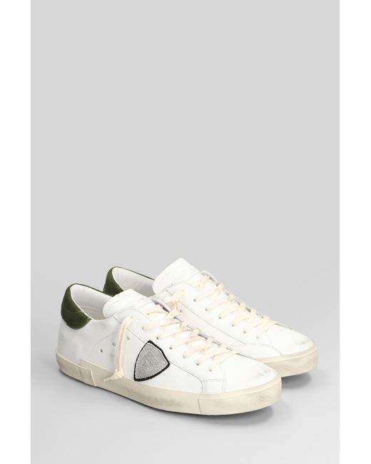 Philippe Model White Prsx Low Sneakers for men