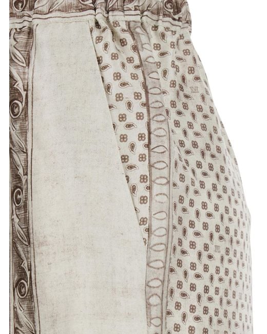 Max Mara White Pants Rive Silk Trousers