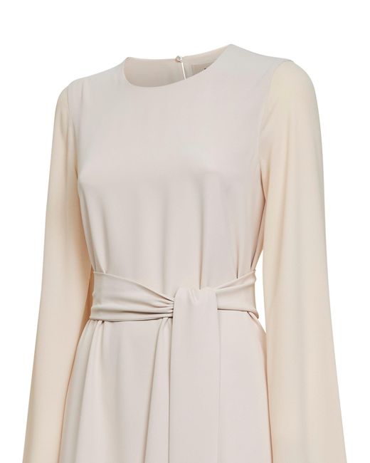 Blanca Vita White Agira Short Dress With Georgette Sleeves