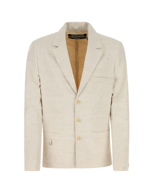 Jacquemus Natural Jackets And Vests for men