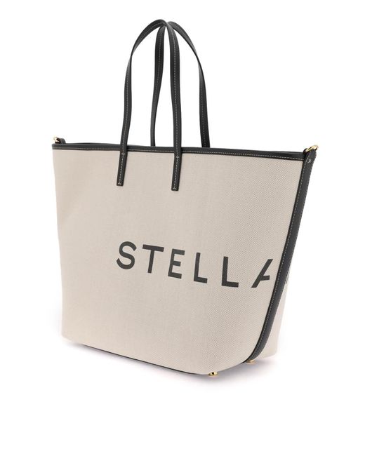Stella McCartney Natural Organic Cotton Canvas Tote Bag