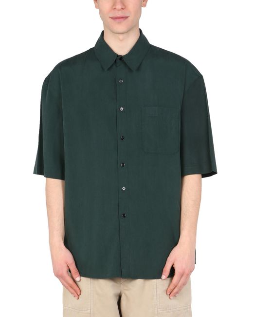 Lemaire Silk Pocket Shirt in Green for 
