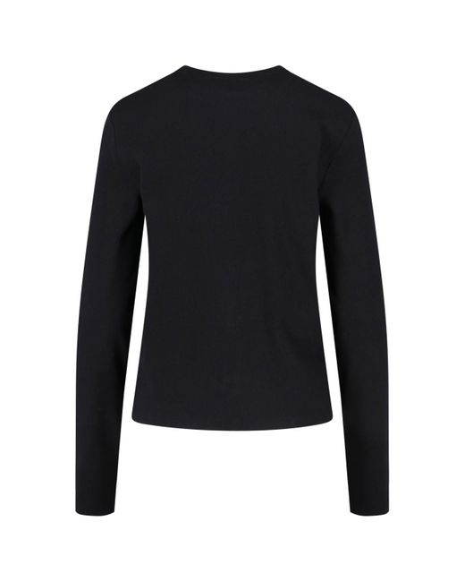 Anine Bing Blue Ribbed Cotton Cardigan With Button Closure