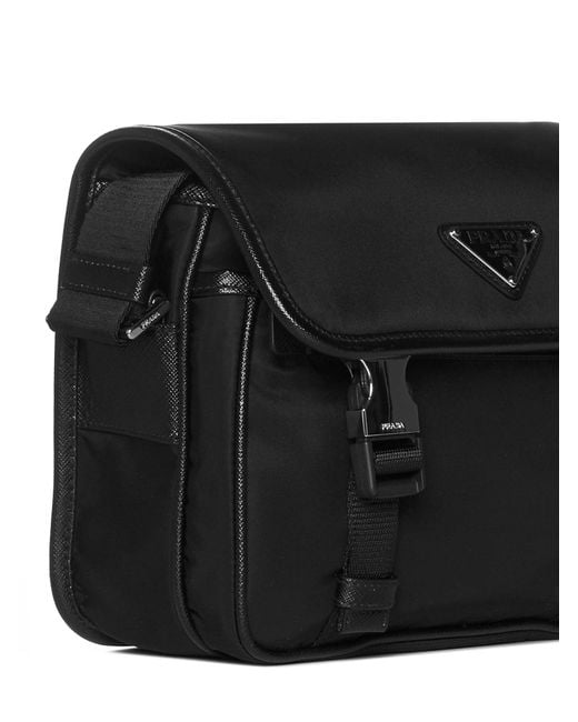 Prada Black Satchel Bag Re-Nylon Shoulder for men