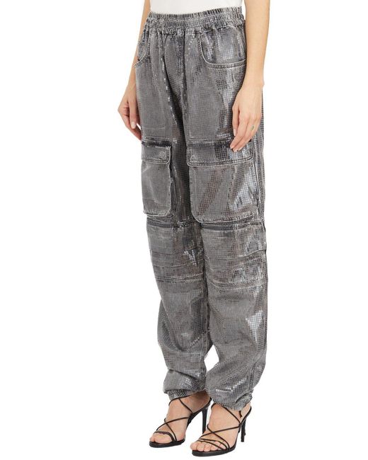 DIESEL Gray D-mirt 0pgac Straight-leg Cargo Jeans