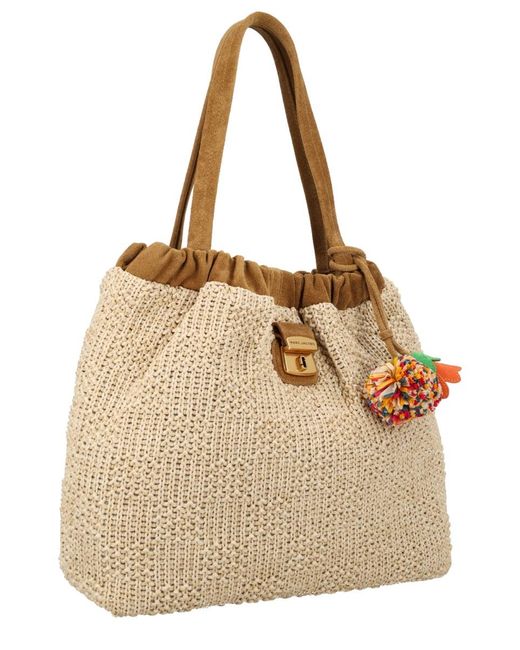 Marc Jacobs Natural Tote Bag Cristina Polyethylene Handbags