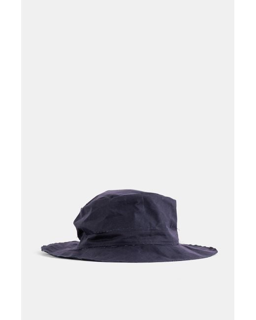 Scha Blue Walk Time Waxed Cotton Hat