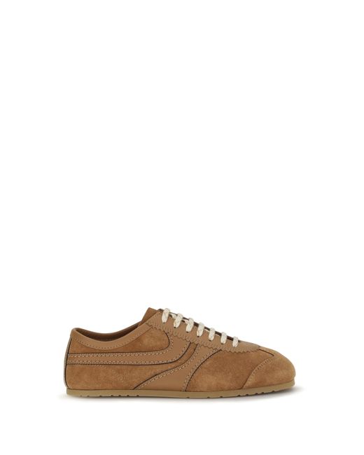 Dries Van Noten Brown Sneakers Suede Trainers
