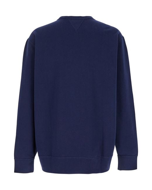 Polo Ralph Lauren Blue Sweatshirt With Embroidered Pony Logo for men