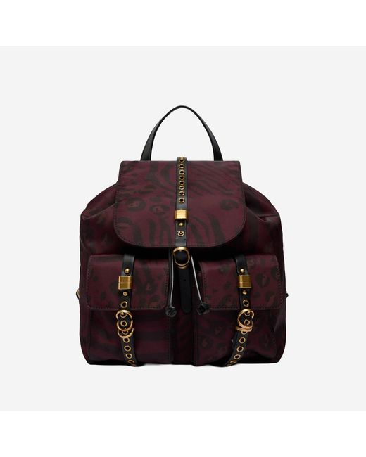 Pinko Black Nylon Backpack Backpacks