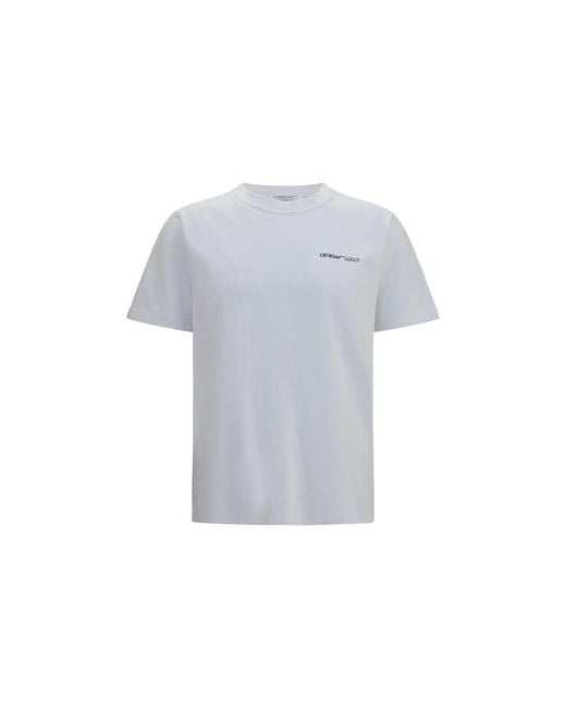 Off-White c/o Virgil Abloh Gray Cotton T-Shirt for men