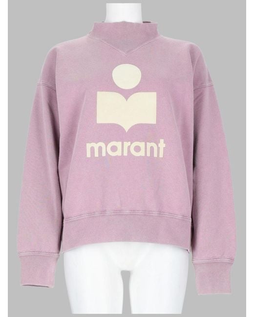 Isabel Marant Pink Sweatshirt Moby Cotton Polyester Sweatshirts