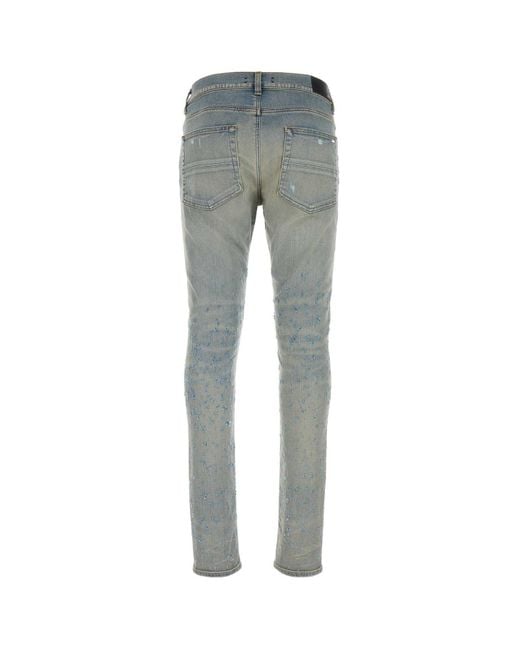 Amiri Blue Stretch Denim Jeans for men
