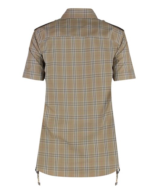 Burberry Natural Checked Cotton Shirt