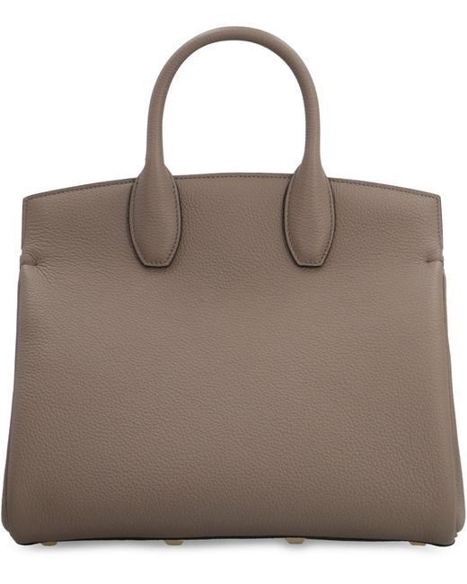 Ferragamo Brown Studio Leather Handbag