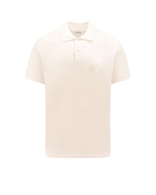 Alexander McQueen White Polo Shirt for men