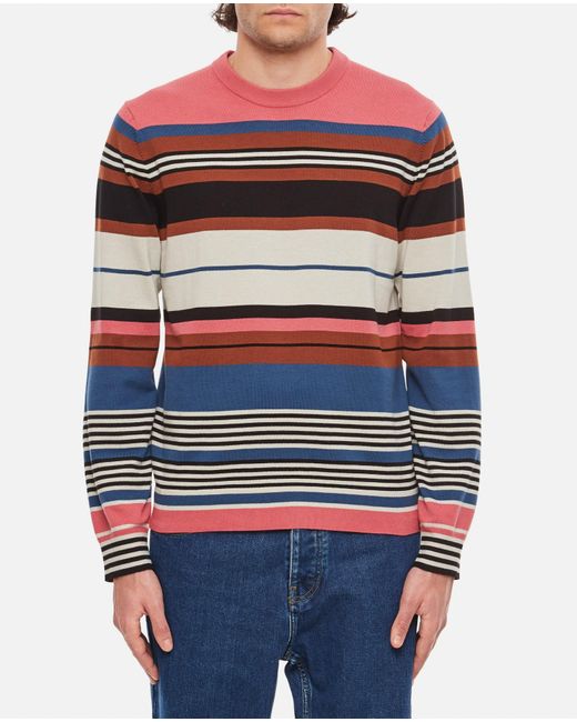 Paul Smith Sweater Crewneck in Red for Men | Lyst