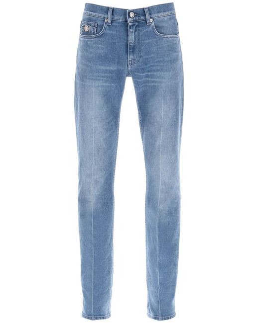 Versace Blue Stretch Denim Slim Fit Jeans for men