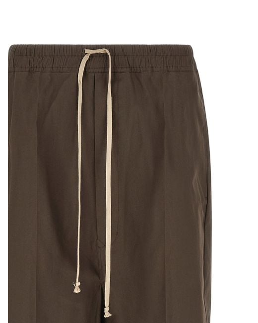 Rick Owens Gray Cotton Bermuda Shorts for men