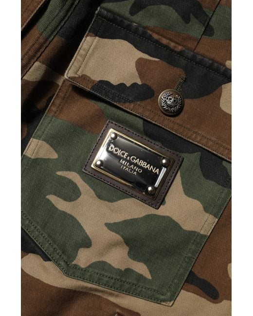 Dolce & Gabbana Green Slim-Fit Trousers