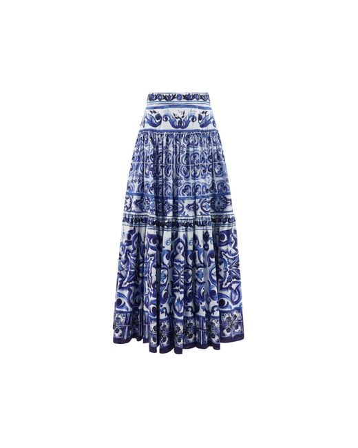 Dolce & Gabbana Blue Skirt